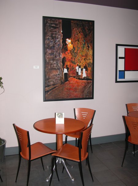 exhibition of paintings and prints by alex borissov at caffe bellini